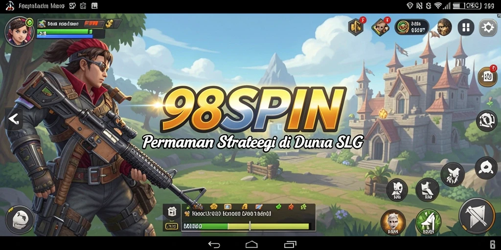 Screenshot 98SPIN menunjukkan gameplay SLG yang mendebarkan.
