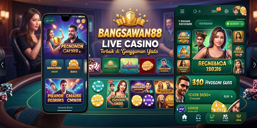 Tampilan permainan Live Casino yang mengesankan dan interaktif.