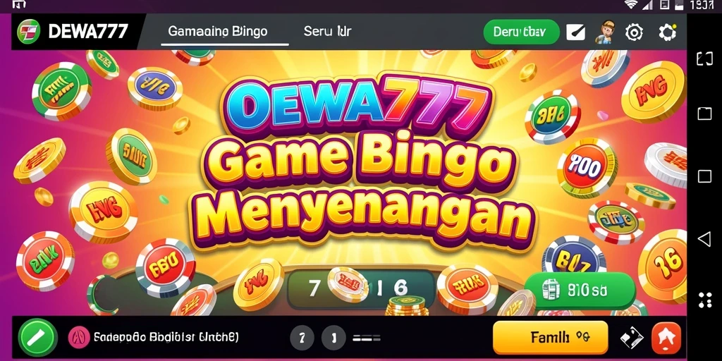 Tampilan gameplay DEWA777 dengan berbagai kartu bingo yang menarik.