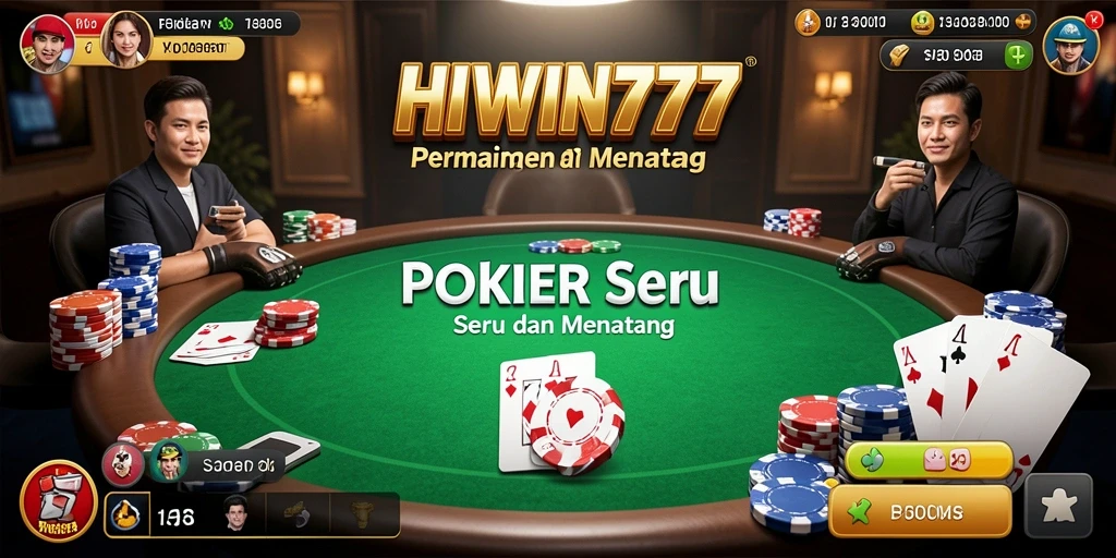 Tampilan gameplay seru dalam HIWIN777 dengan Poker yang menantang.