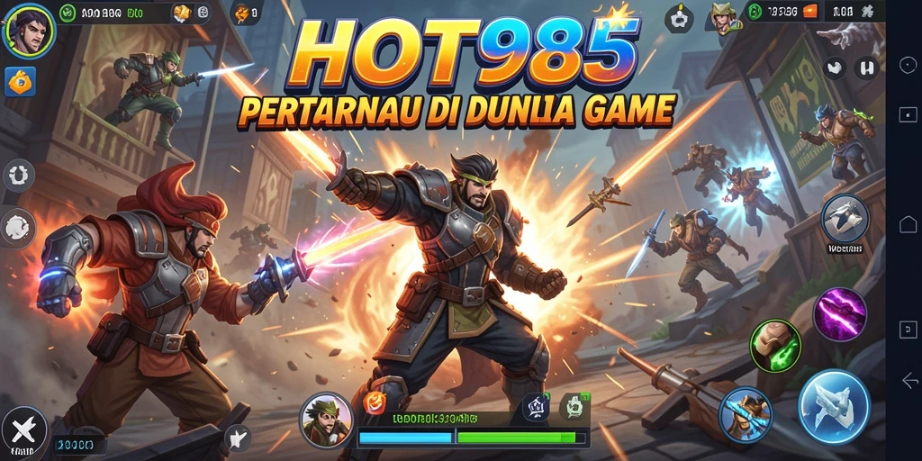 Tampilan gameplay HOT985 yang penuh aksi dan seru.