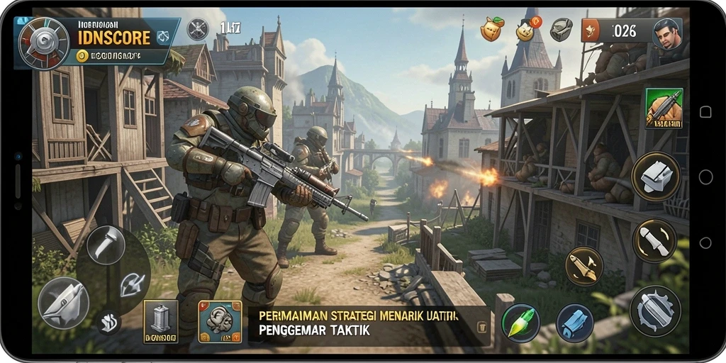 Tampilan gameplay IDNSCORE yang menegangkan dan memikat.