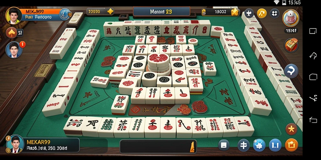 Tampilan gameplay MEKAR99 dengan berbagai papan Mahjong yang mengesankan.