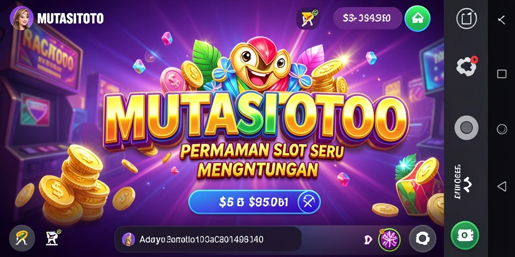 Screenshot menunjukkan gameplay seru di MUTASITOTO.