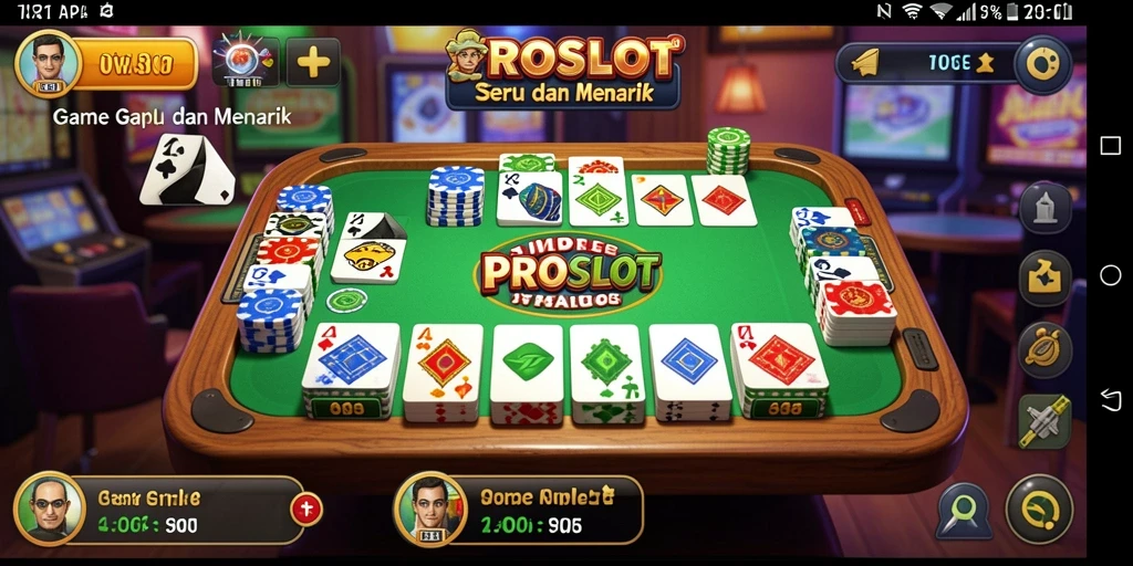 Tampilan gameplay Gaple yang menarik di PROSLOT.