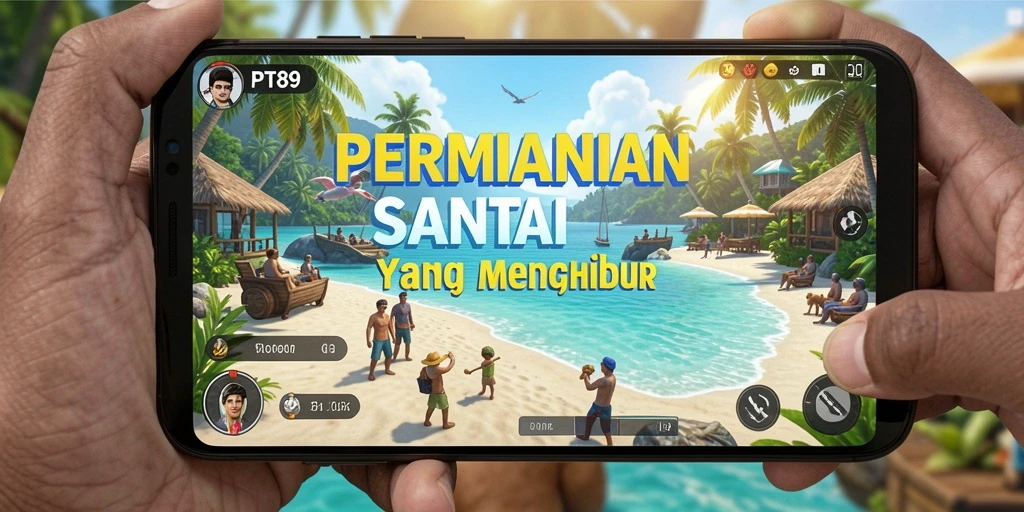Tampilan gameplay PT89 dengan grafik yang menarik dan gameplay yang santai.
