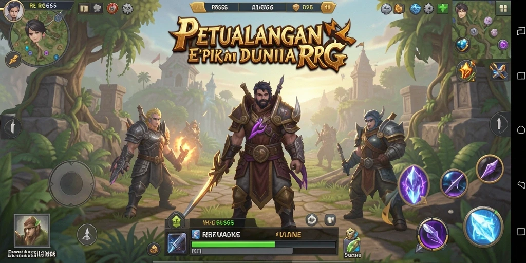 Screenshot utama RR666 menampilkan pertarungan epik dalam gameplay RPG.
