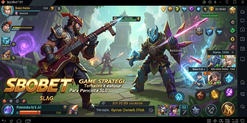 Tampilan gameplay menarik dari SBOBET dengan strategi SLG yang mendebarkan.