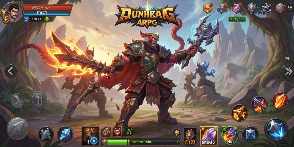 Tampilan gameplay menegangkan dalam dunia ARPG yang penuh aksi.