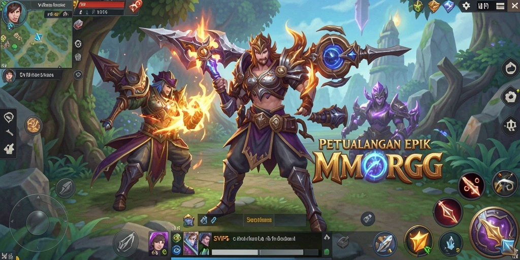 Tampilan gameplay SVIP6 yang menakjubkan dalam dunia MMORPG.