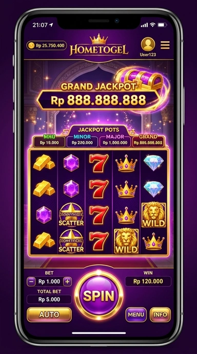 Tangkapan layar aplikasi hometogel menampilkan antarmuka yang ramah pengguna.